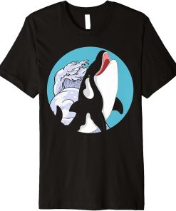 Sea Animal Killer Whale Lover Ocean Animal Waves Orca Premium T-Shirt