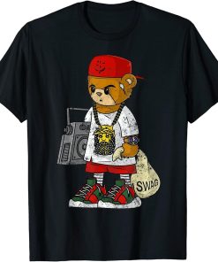 Teddy Bear Rap Hip Hop Lover Clothing Men Hipster Dope Gift T-Shirt