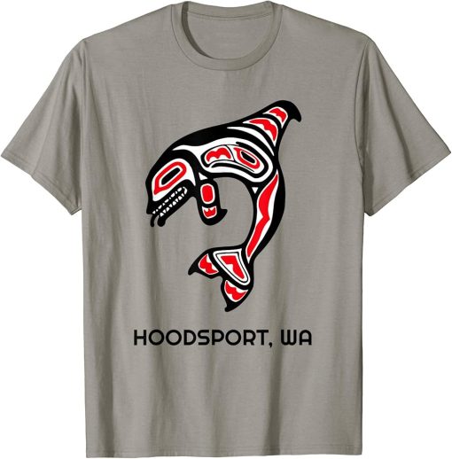 Hoodsport, Washington Native American Orca Killer Whales T-Shirt