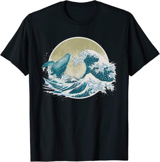 Whale Tail in Waves | Orca Ocean Great Wave kanganawa T-Shirt